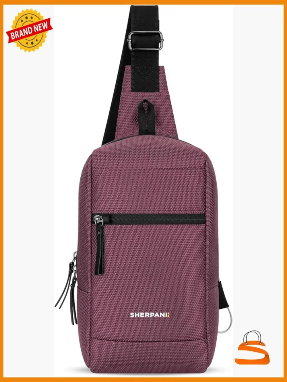 Reversible Anti-Theft Sling Bag, 5L Travel Crossbody Backpack